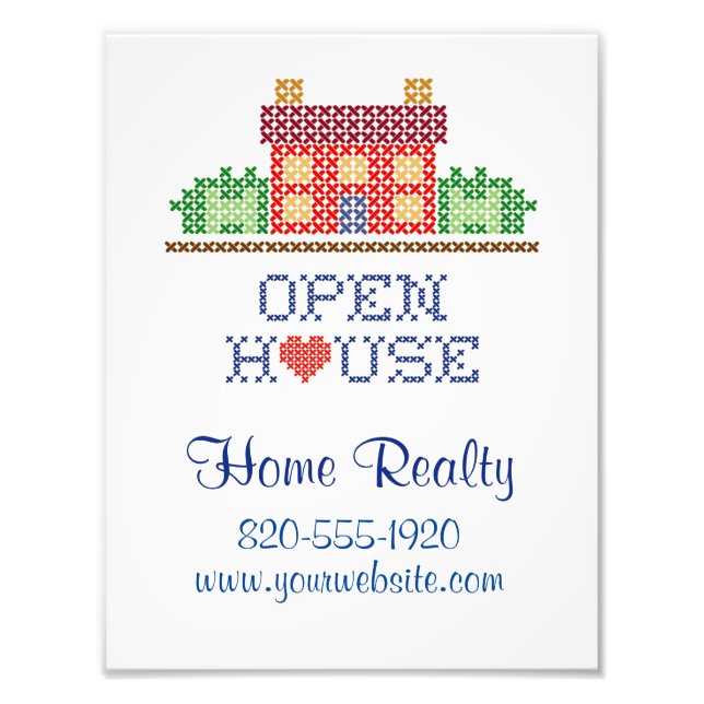 Customise Open House  Photo Print (Front)