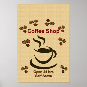 Customise or Personalise It -  Coffee Shop Poster