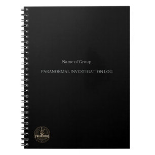 Customise Paranormal Investigation Log Notebook