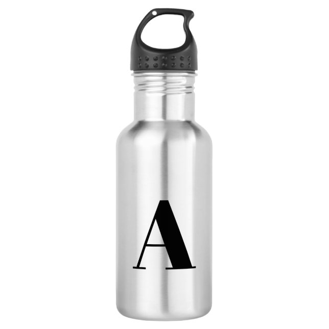 Customise, personalise Alphabet initial letter 532 Ml Water Bottle (Front)