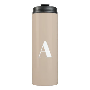 Customise personalise Alphabet initial letter Thermal Tumbler