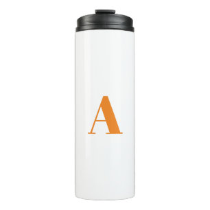 Customise personalise Alphabet initial letter Thermal Tumbler
