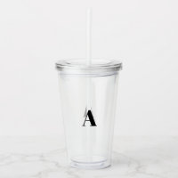 Customise, personalise alphabet initial monogram