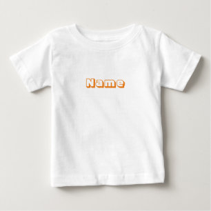 Customise, personalise Alphabet initial monogram Baby T-Shirt