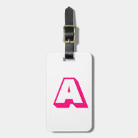 Customise, personalise alphabet initial monogram