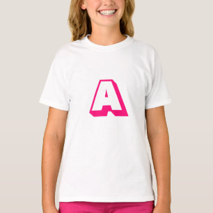 Customise, personalise alphabet initial monogram T-Shirt