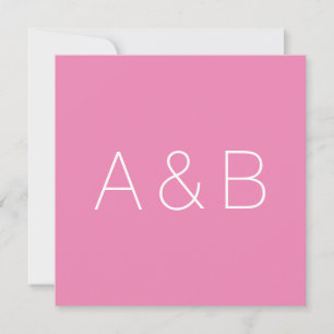 Customise, personalise alphabet initial monogram thank you card