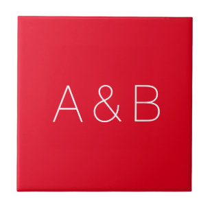 Customise, personalise alphabet initial monogram tile
