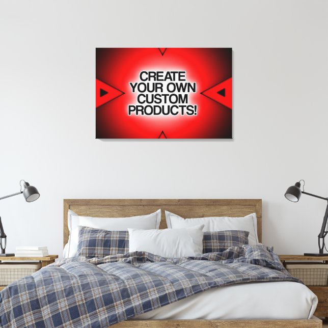 Customise / Personalise / Create your own Canvas Print (Insitu(Bedroom))