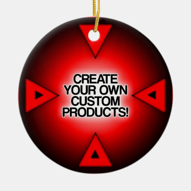 Customise / Personalise / Create your own Ceramic Tree Decoration (Front)