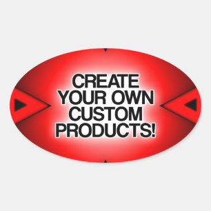 Customise / Personalise / Create your own Oval Sticker