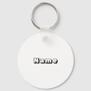 Customise, personalise name initial monogram key ring