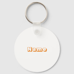 Customise, personalise name initial monogram key ring