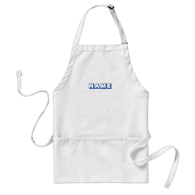 Customise personalise with NAME monogram initial Standard Apron (Front)