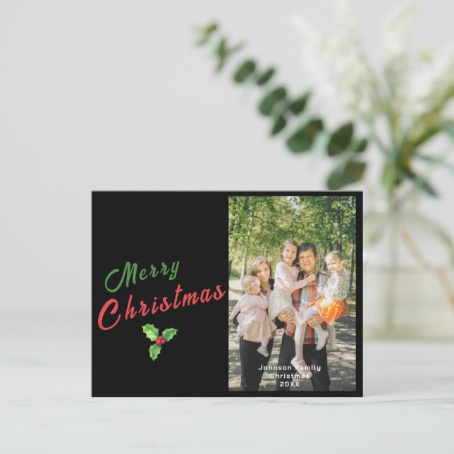 Customise Personalised Family Photo Christmas Card (Standing Front)