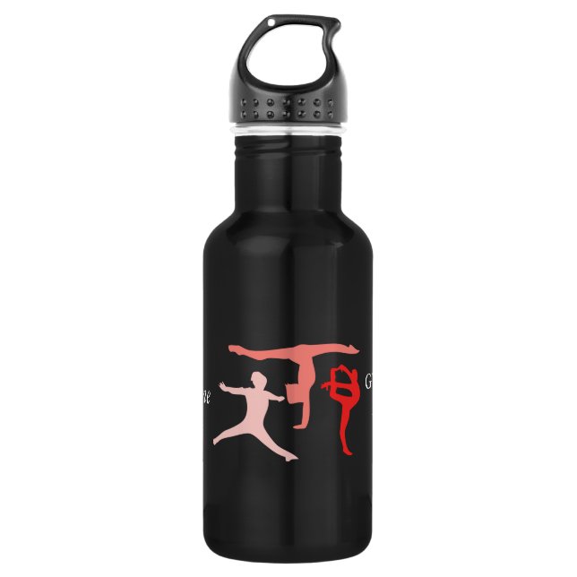 Customise Personalised Trio Gymnastics Travel 532 Ml Water Bottle (Front)
