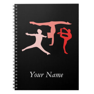 Customise Personalised Trio Gymnastics Travel Notebook