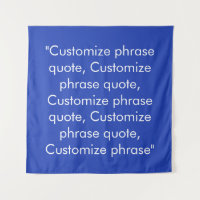 Customise phrase quote elegant blue white