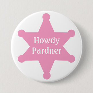 Customise Pink Sheriff Badge