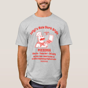 Customise Pizza Restaurant Detailed Graphic T-Shirt