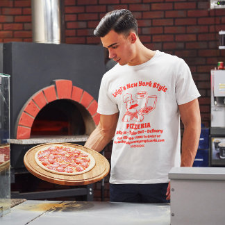 Customise Pizza Restaurant Detailed Graphic  T-Shirt