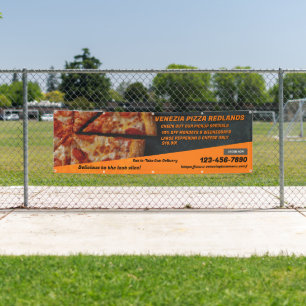 Customise Pizza Shop Pepperoni Cheese Advertise Banner
