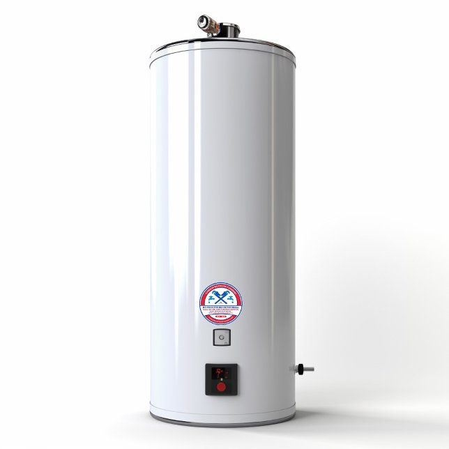 Customise Plumbing Contractor Business Window  Classic Round Sticker (Creator Uploaded)