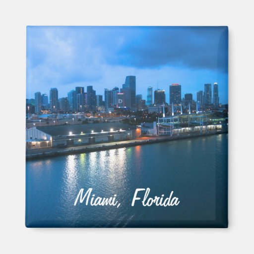 Image of Customise Port of Miami photo Magnet