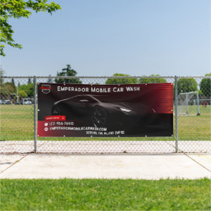 Customise Premium Car Wash SportsCar Banner