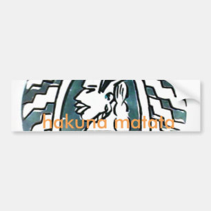 Customise Product  African traditional Bumper Sticker