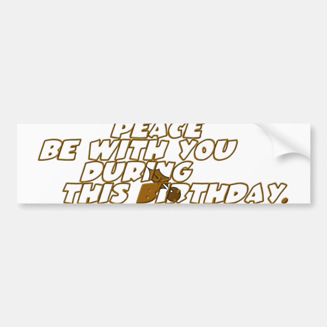 Customise Product Bumper Sticker (Front)