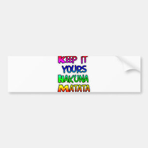 Customise Product Bumper Sticker