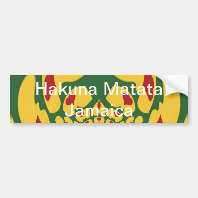 Customise Product Bumper Sticker (Front)