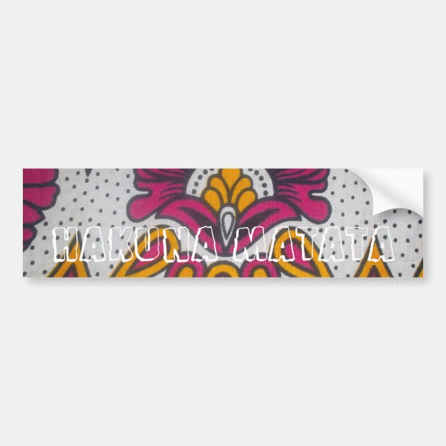 Customise Product Bumper Sticker (Front)