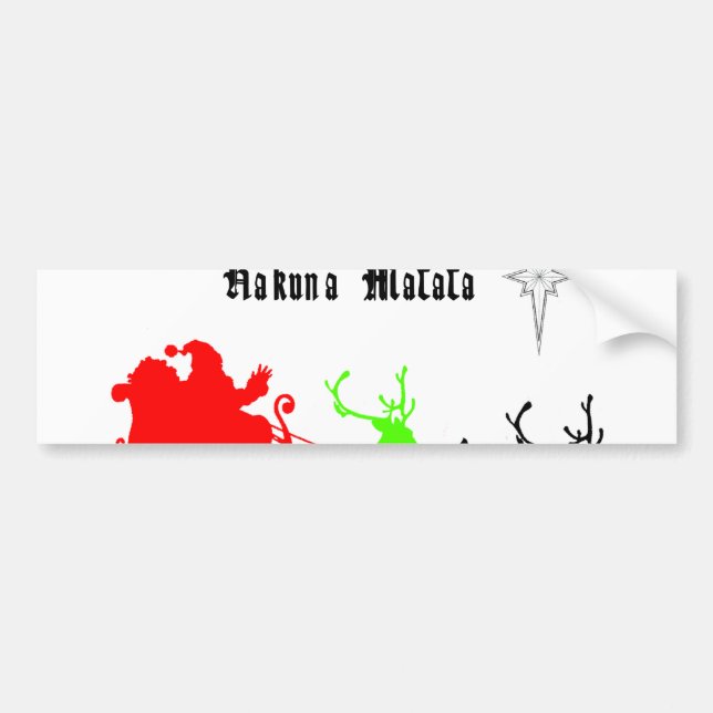 Customise Product Bumper Sticker (Front)
