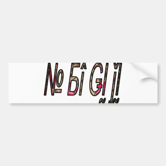 Customise Product Bumper Sticker (Front)