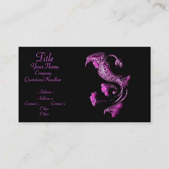 Customise Product Business Card (Front)
