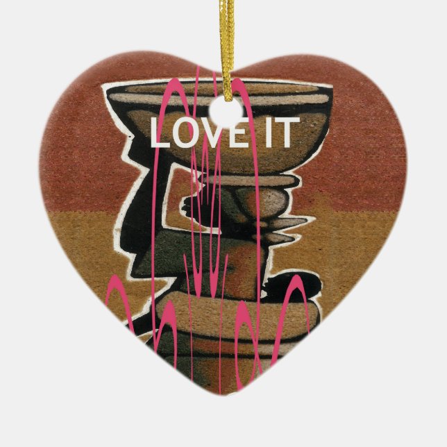 Customise Product Ceramic Tree Decoration (Front)