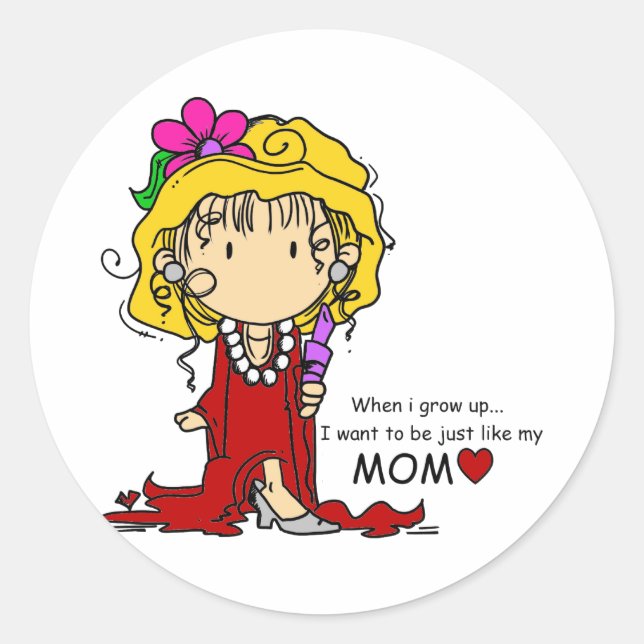 Customise Product Classic Round Sticker (Front)