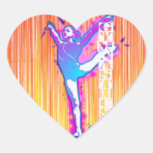 Customise Product Girl Gymnastics Stickers Gift