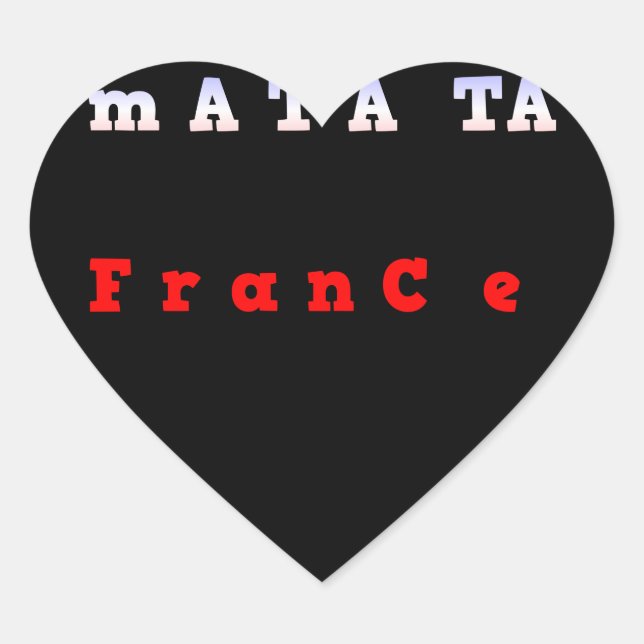 Customise Product Heart Sticker (Front)