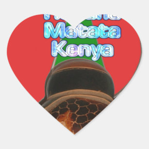 Customise Product Heart Sticker