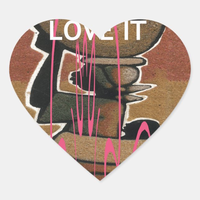 Customise Product Heart Sticker (Front)