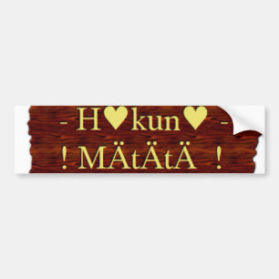 Customise Product jambo Hakuna Matata day Bumper Sticker
