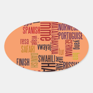 Customise Product Oval Sticker