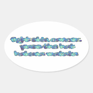 Customise Product Oval Sticker