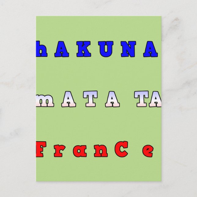 Customise Product Postcard (Front)