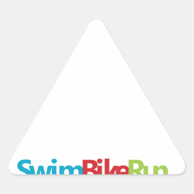 Customise Product Triangle Sticker (Front)