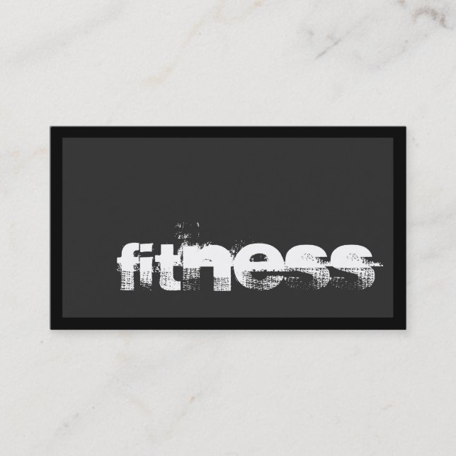 Customise Professional Fitness Sport Business Card (Front)