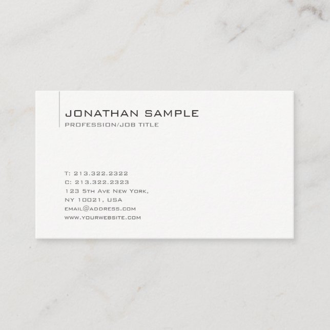 Customise Professional Template Minimalist Modern Business Card (Front)